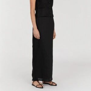 NWOT DISSH Roberts Linen Midi Skirt